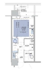 シティタワー新宿 17階 間取り図