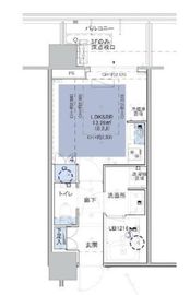 シティタワー新宿 19階 間取り図