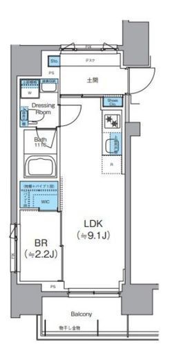 クレヴィアリグゼ錦糸町 402 間取り図