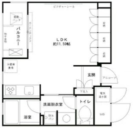 エル・セレーノ西早稲田 223 間取り図