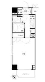 ルーブル東麻布 5階 間取り図