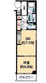 パティーナ武蔵小杉 4階 間取り図