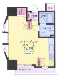 フリーディオ神楽坂 4階 間取り図