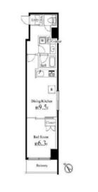 プライマル小石川 118 間取り図