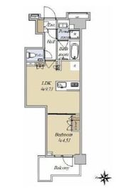 オープンレジデンシア千駄木 4階 間取り図