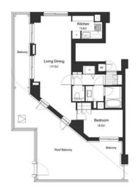 プライムアーバン麻布霞町 4001 間取り図