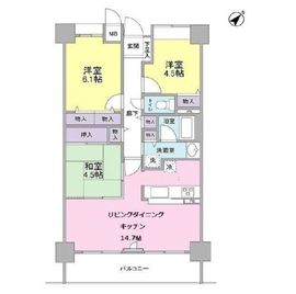 ブリリアントヨス 810 間取り図