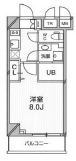 プライマル武蔵関 202 間取り図