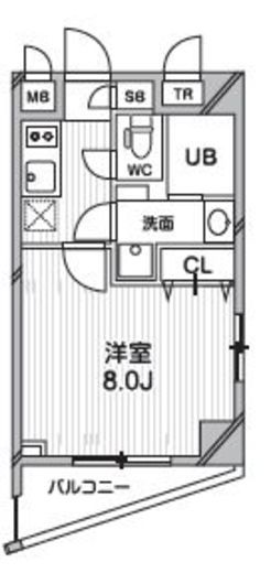 プライマル武蔵関 213 間取り図