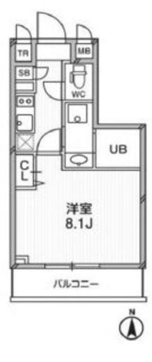 プライマル武蔵関 304 間取り図