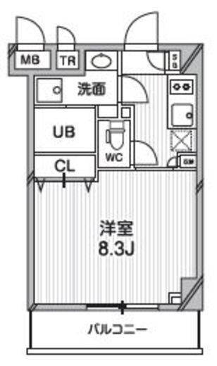 プライマル武蔵関 325 間取り図