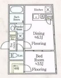 CREAL新宿山吹町 (クリアル新宿山吹町) 202 間取り図