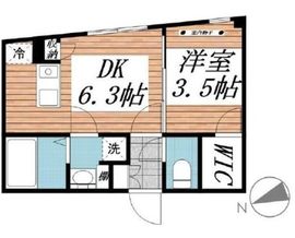 CREAL新宿山吹町 (クリアル新宿山吹町) 402 間取り図