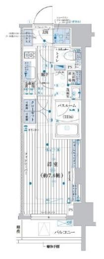 ブライズ池袋 11階 間取り図