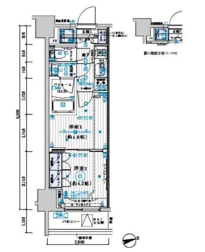 ブライズ池袋 4階 間取り図
