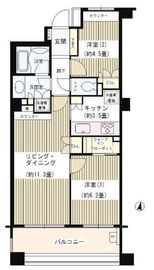 パークホームズ市ヶ谷 3階 間取り図