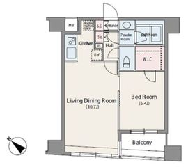 人形町デュープレックスリズ 902 間取り図