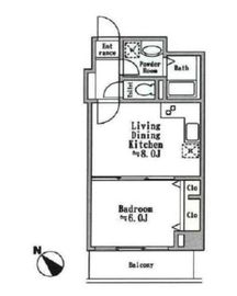 KDXレジデンス阿佐ヶ谷 503 間取り図