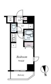 エスコート麻布十番 7階 間取り図