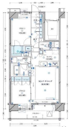 プレシス東陽町 8階 間取り図