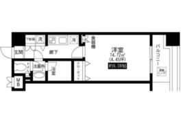 レジディア上野池之端 905 間取り図