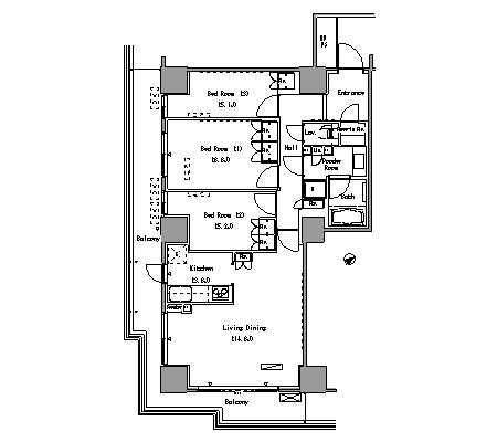 LEREVE羽根木 1904 間取り図