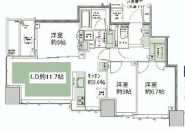 東京ベイシティタワー 12階 間取り図