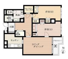 ルミナス一番町 4階 間取り図