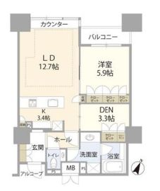 オリゾンマーレ 11階 間取り図
