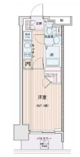 エスティメゾン錦糸町2 1410 間取り図