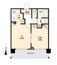 カッシア新高円寺 404 間取り図