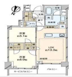 レフィール参宮橋ヒルズ 3階 間取り図