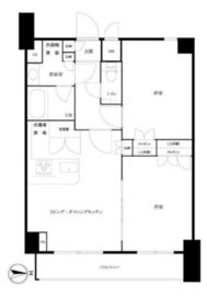 ルーブル泉岳寺前 6階 間取り図