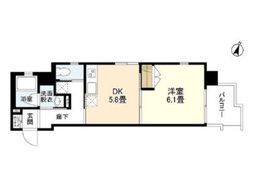 GLOIRE東品川 (グロワール東品川) 206 間取り図