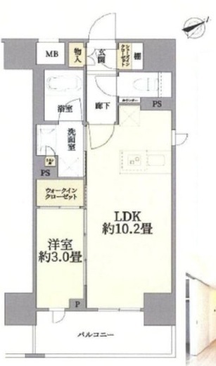 リビオ板橋駅前 6階 間取り図