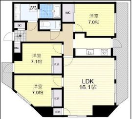 Brentwood恵比寿 (ブレントウッド恵比寿) 1101 間取り図