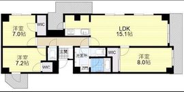 Brentwood恵比寿 (ブレントウッド恵比寿) 1102 間取り図