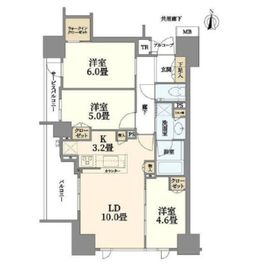 シティハウス蔵前キャピタルコート 12階 間取り図