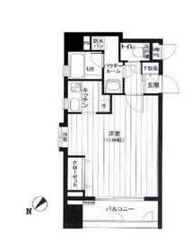 ラヴェンナ人形町 5階 間取り図