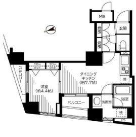 銀座レジデンス伍番館 908 間取り図