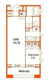 住吉コートクEAST 903 間取り図