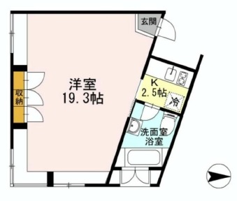 カスタリア恵比寿 505 間取り図