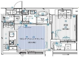 レガリス月島ベイサイドコート 903 間取り図