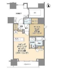 ピアース渋谷 603 間取り図