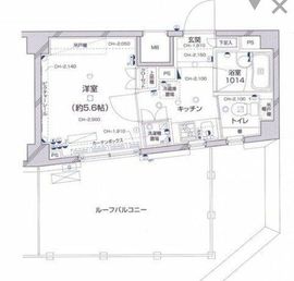 パレステュディオ新宿パークサイド 12階 間取り図