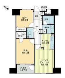 ライオンズシティ九段 5階 間取り図