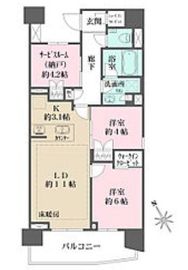 ザ・パークハウス赤羽フロント 10階 間取り図