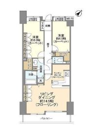 ライオンズマンション乃木坂 2階 間取り図