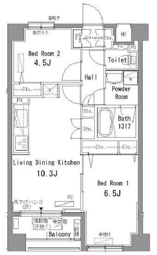 パークアクシス板橋 309 間取り図