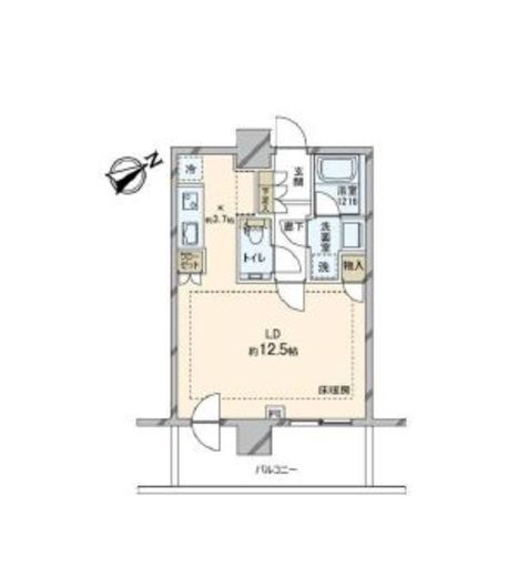 シティタワー新宿 20階 間取り図